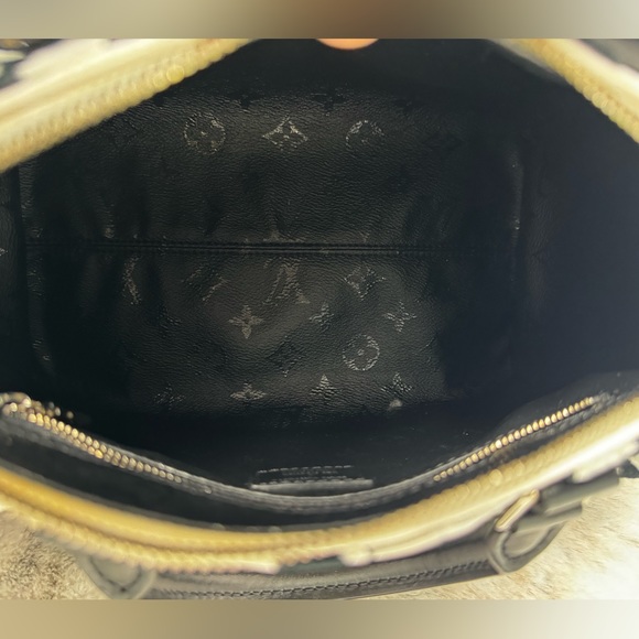 LV Speedy Bandouliere Urs Fischer Tufted Monogram Canvas 25 - Picture 3 of 15